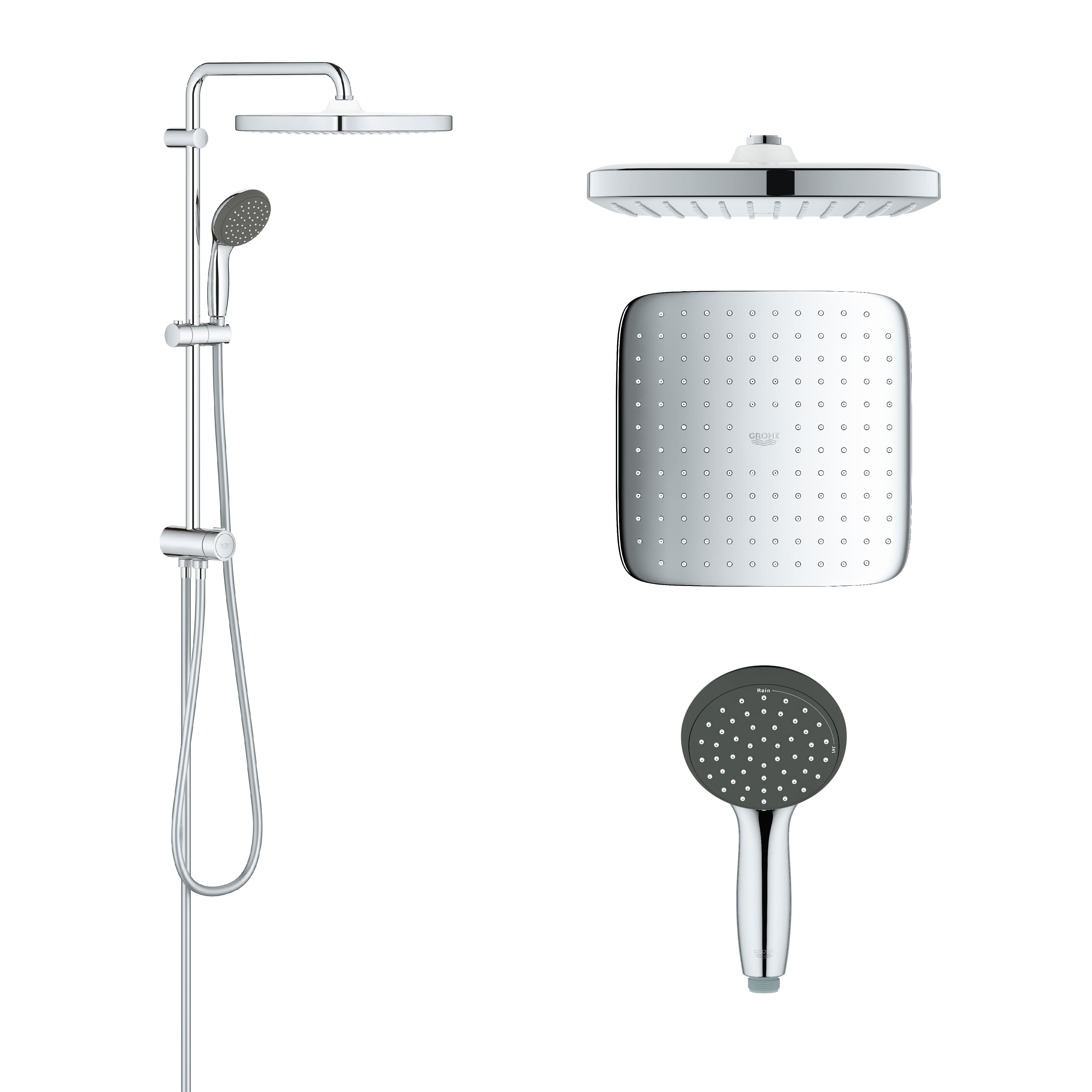 Душевой гарнитур GROHE Vitalio Start 250 Cube 26698000
Душевой гарнитур GROHE Vitalio Start 250 Cube 26698000