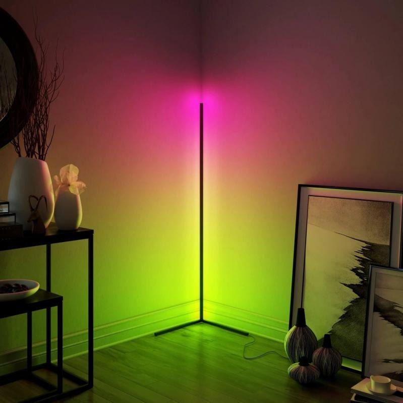 Торшер угловой RGB лента LED лампа с сенсорным пультом ДУ управление от телефона WiFi 100 см 18 Вт
Торшер угловой RGB лента LED лампа с сенсорным пультом ДУ управление от телефона WiFi 100 см 18 Вт