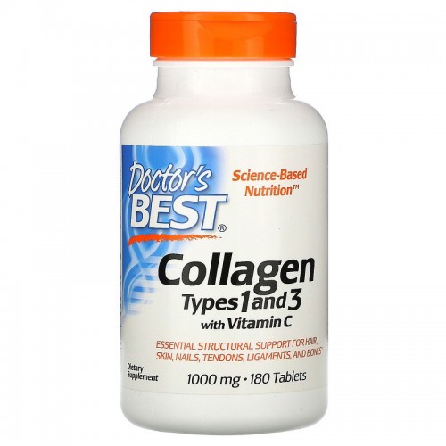 Коллаген 1 и 3 типа Collagen Types 1&3 Doctor's BEST 1000 мг 180 таблеток (88100)
Коллаген 1 и 3 типа Collagen Types 1&3 Doctor's BEST 1000 мг 180 таблеток (88100)