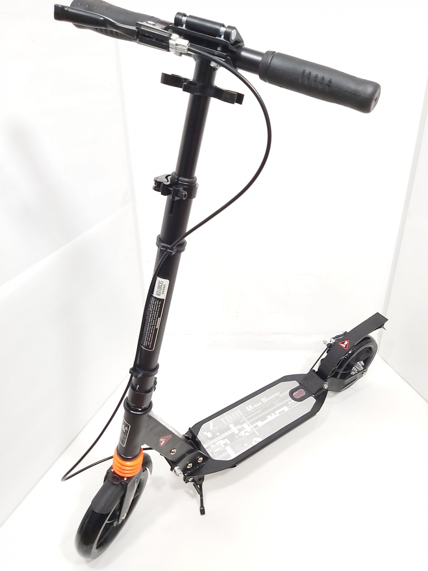 Самокат Scooter Urban X8 Wide Wheel черный колеса 20см широкие дисковый тормоз 2 амортизатора 001
Самокат Scooter Urban X8 Wide Wheel черный колеса 20см широкие дисковый тормоз 2 амортизатора 001