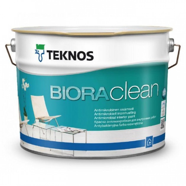 Краска Teknos BIORA CLEAN ( Текнос БИОРА КЛИН ) 9 л экологичная (допуск М1), водоразбавляемая, износостойкая, матовая, для интерьера, с серебром
Краска Teknos BIORA CLEAN ( Текнос БИОРА КЛИН ) 9 л экологичная (допуск М1), водоразбавляемая, износостойкая, матовая, для интерьера, с серебром