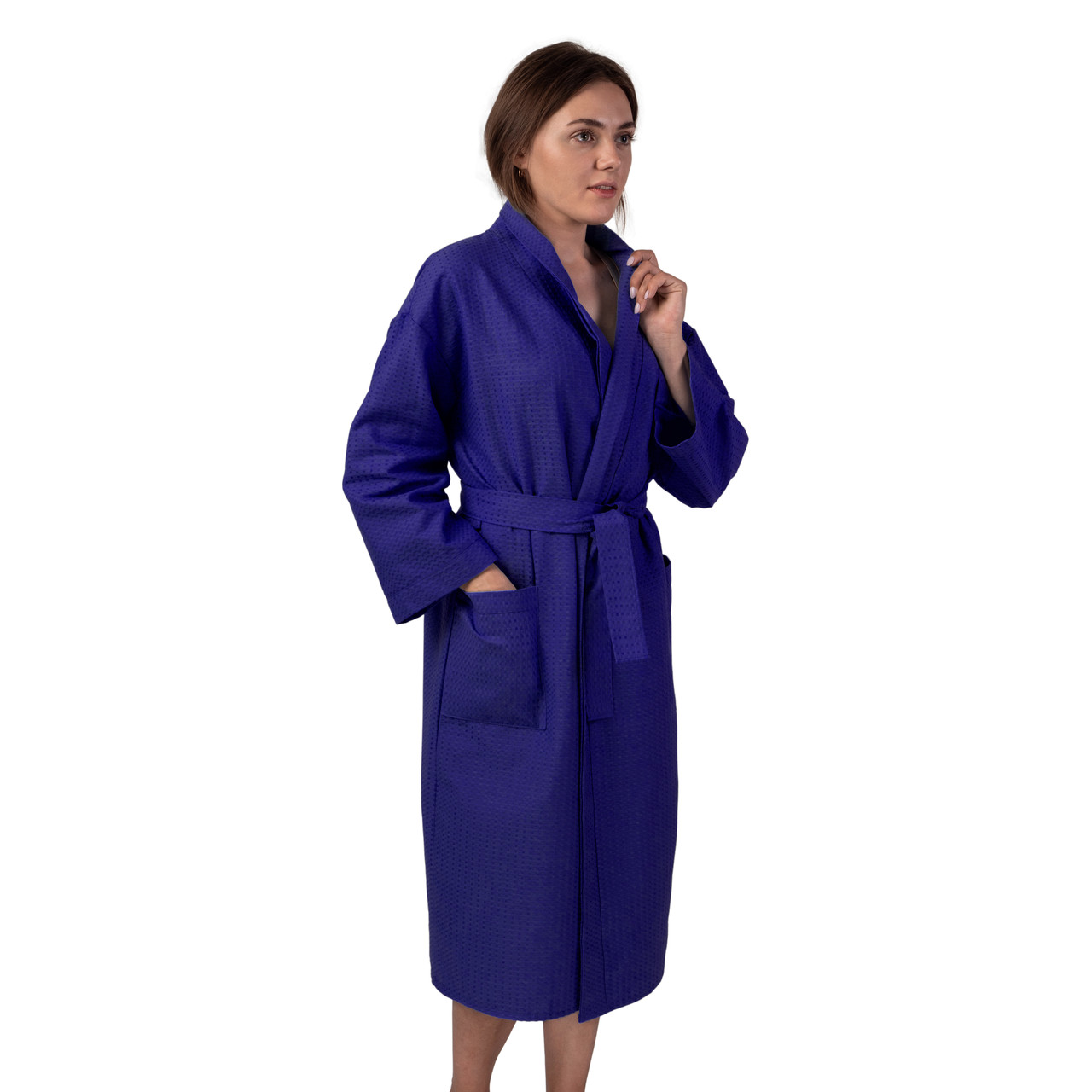 Вафельный халат Luxyart Кимоно размер (54-56) XL 100% хлопок темно-синий (LS-455)
Вафельный халат Luxyart Кимоно размер (54-56) XL 100% хлопок темно-синий (LS-455)