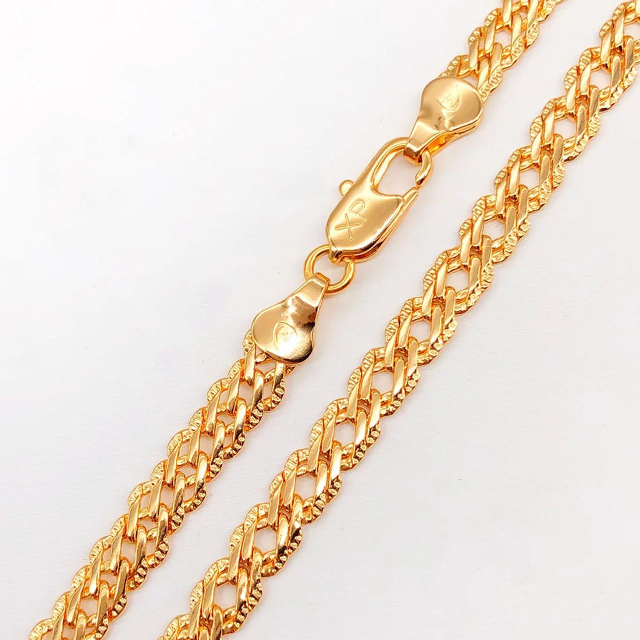 Цепочка Xuping 57 см х 5,5 мм Ромб с насечками медицинское золото позолота 18К А/В 3-0297
Цепочка Xuping 57 см х 5,5 мм Ромб с насечками медицинское золото позолота 18К А/В 3-0297