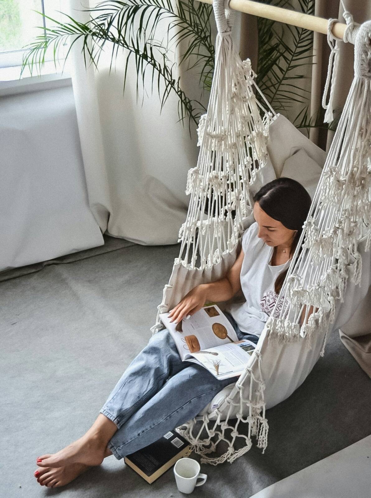 Подвесной Гамак-Кресло Infancy Скандинавия С бахромой
Подвесной Гамак-Кресло Infancy Скандинавия С бахромой