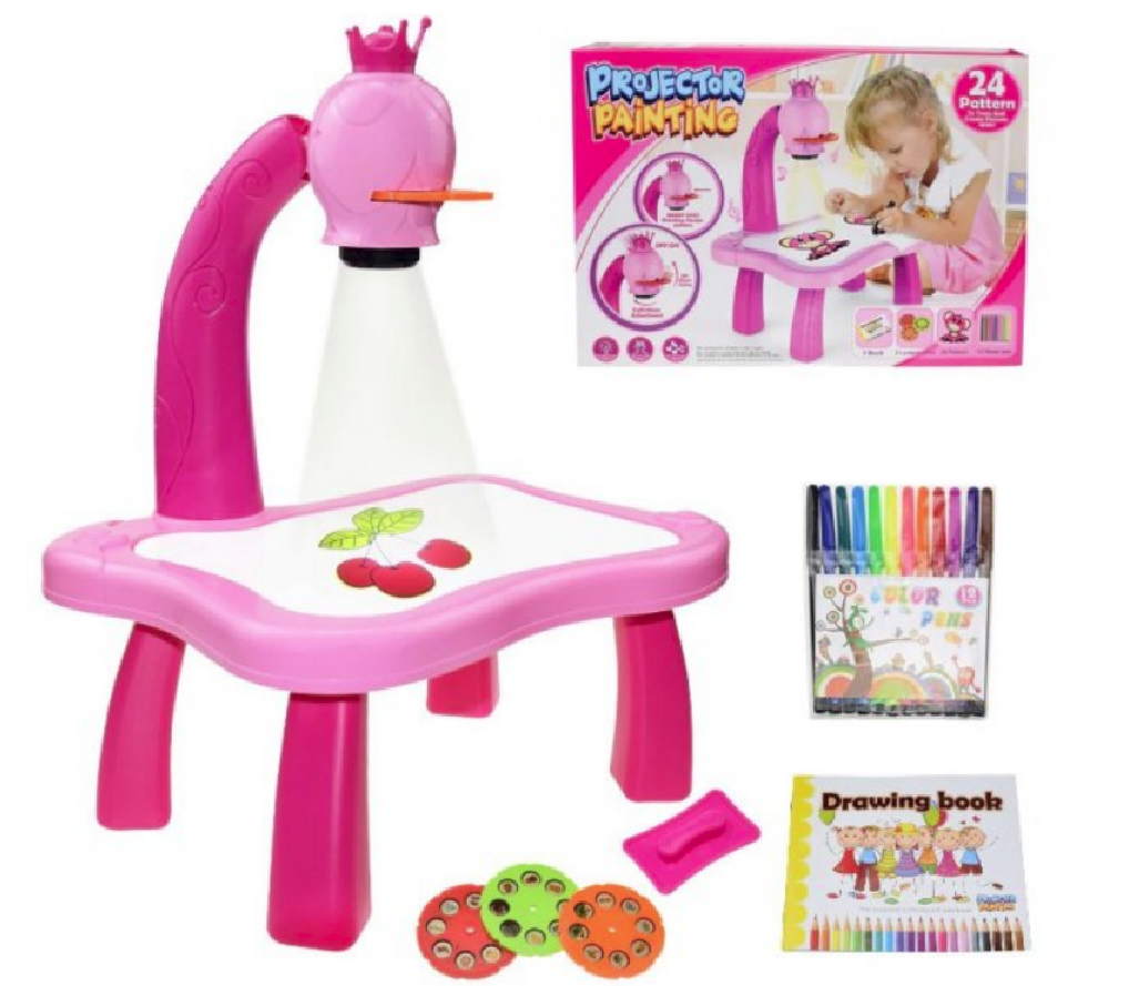 Детский столик для Рисования Art Kit Pink с Проектором и Слайдами Маркеры на водной основе Музыкальный Режим
Детский столик для Рисования Art Kit Pink с Проектором и Слайдами Маркеры на водной основе Музыкальный Режим