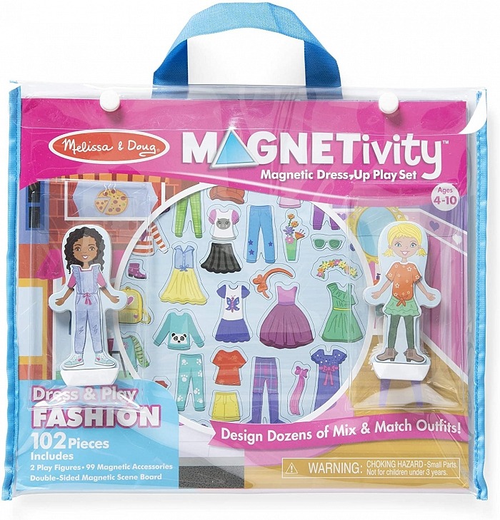 Магнитная одевалка Magnetivity Magnetic Dress-Up Play Set – Dress & Play Fashion Мода Melissa & Doug MD30661
Магнитная одевалка Magnetivity Magnetic Dress-Up Play Set – Dress & Play Fashion Мода Melissa & Doug MD30661