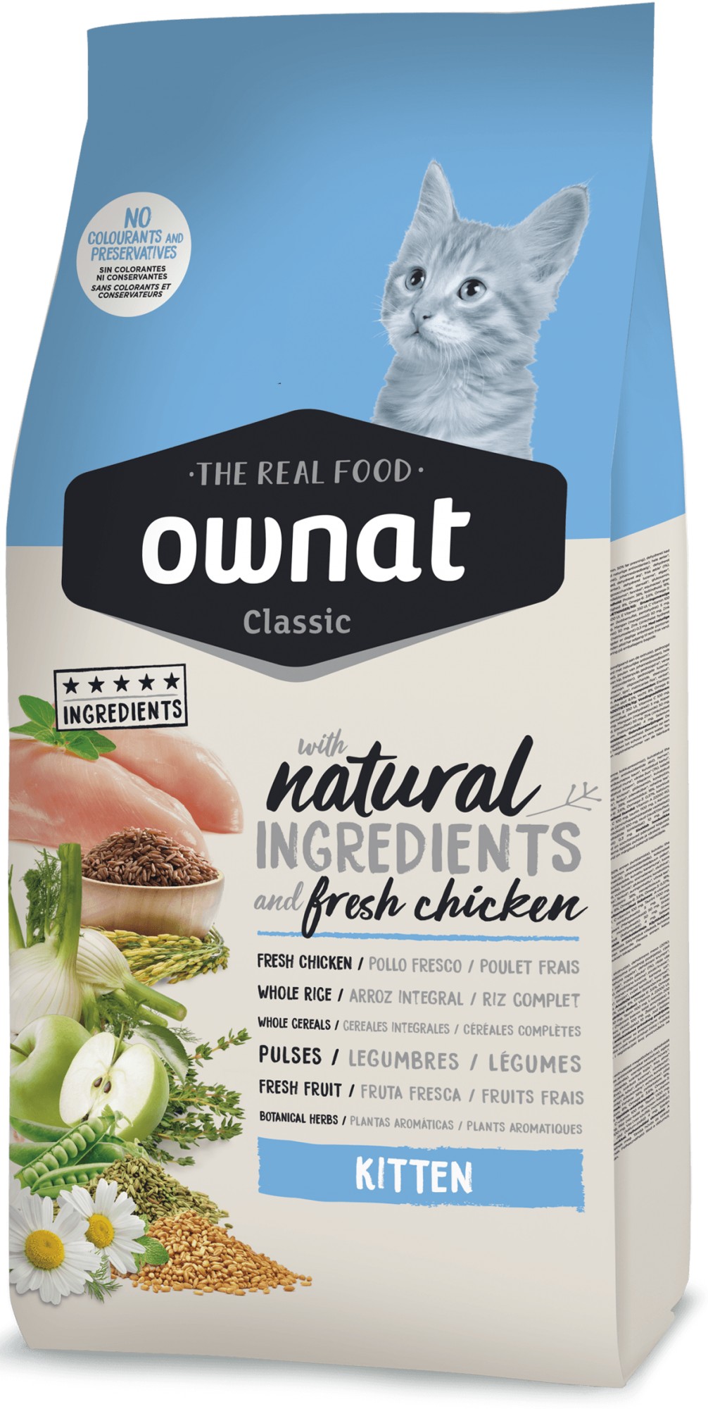 Сухой корм для кошек Ownat Classic Kitten (Cat) 4 кг — корм для котят с вкусом Курицы
Сухой корм для кошек Ownat Classic Kitten (Cat) 4 кг — корм для котят с вкусом Курицы