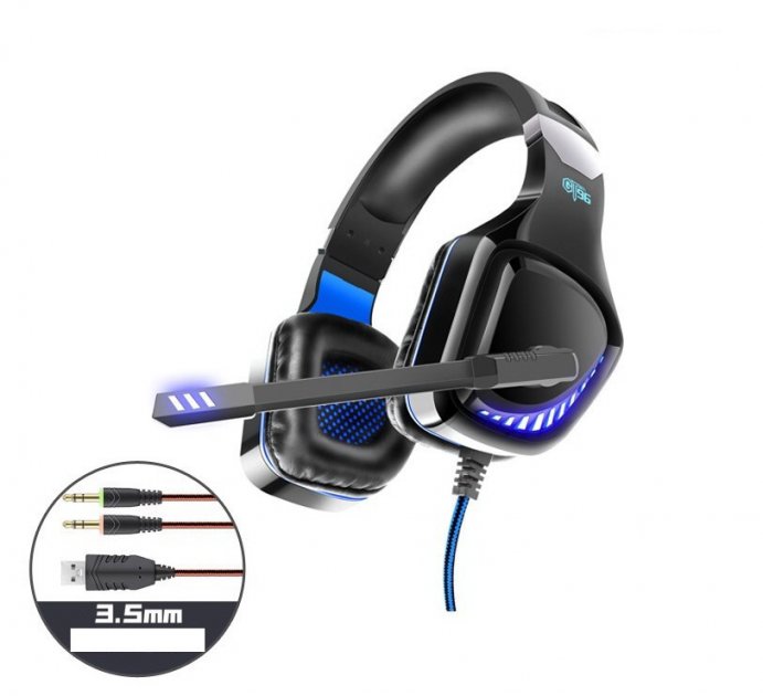 Игровые наушники Ovleng GT96 с микрофоном и подсветкой геймерские наушники, Black-Blue
Игровые наушники Ovleng GT96 с микрофоном и подсветкой геймерские наушники, Black-Blue
