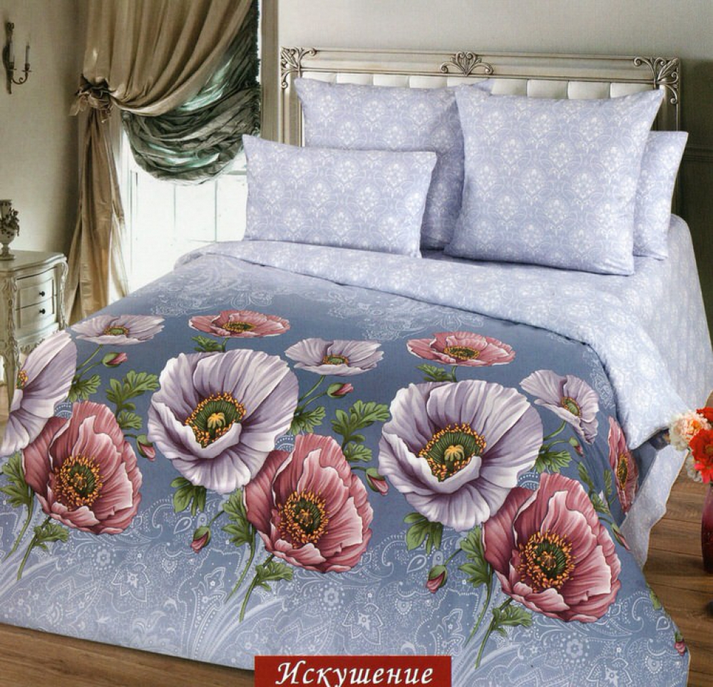 Комплект постельного белья Komfort-tekstil Искушение, поплин (Семейный на резинке)
Комплект постельного белья Komfort-tekstil Искушение, поплин (Семейный на резинке)