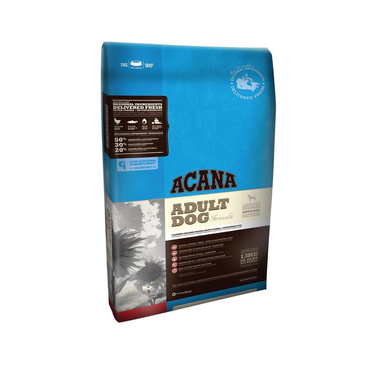 Сухой корм Acana Adult Dog 2 кг для взроcлых собак всех пород (цыпленок, камбала)
Сухой корм Acana Adult Dog 2 кг для взроcлых собак всех пород (цыпленок, камбала)