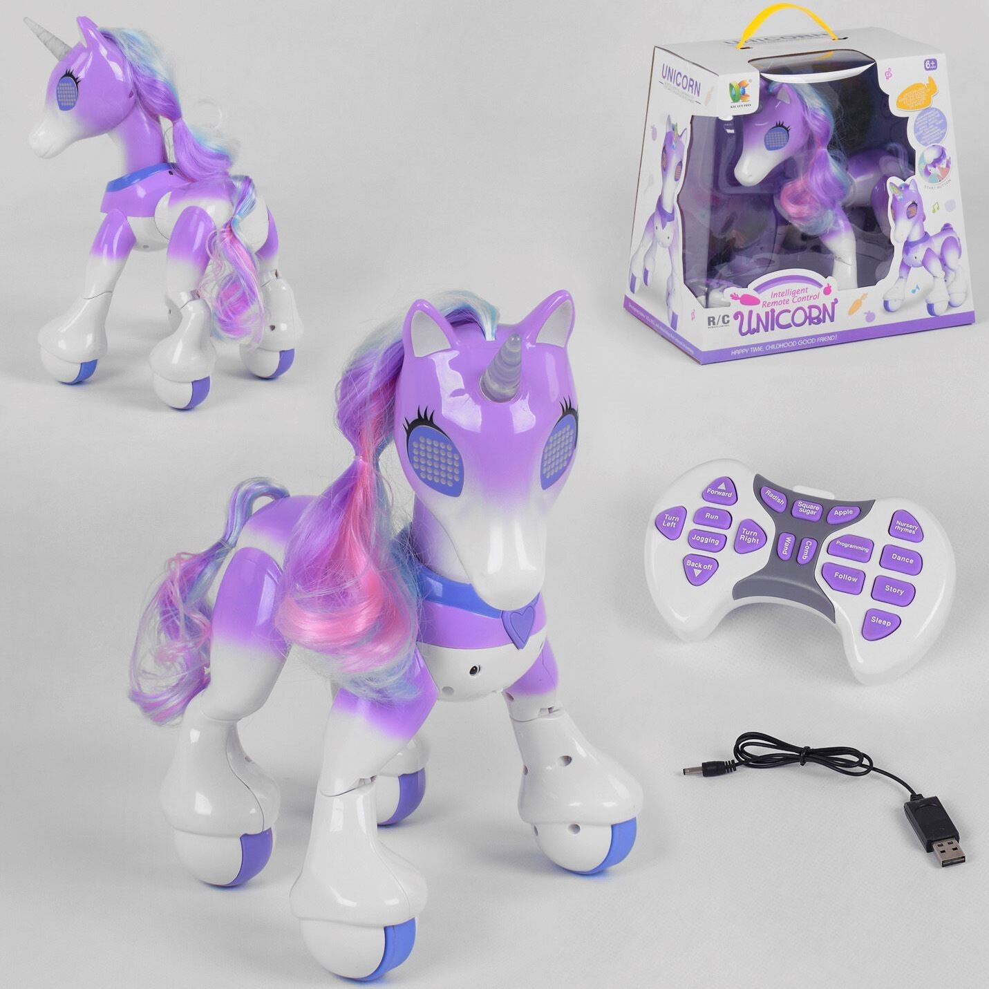 Интерактивная игрушка с искусственным интеллектом Kai Lun Toys Единорог фиолетовый (808)
Интерактивная игрушка с искусственным интеллектом Kai Lun Toys Единорог фиолетовый (808)