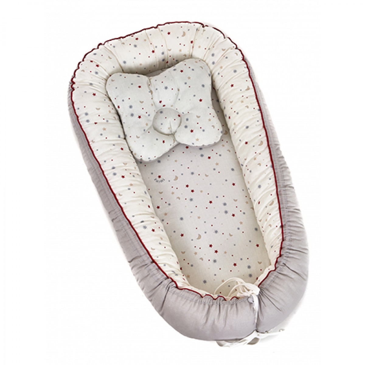 Кокон для новорожденных Twins Starlet 9010-02 Серый/Белый с принтом и подушкой 82 х 44 см
Кокон для новорожденных Twins Starlet 9010-02 Серый/Белый с принтом и подушкой 82 х 44 см