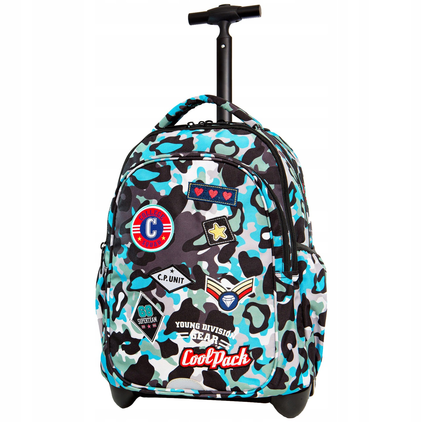 Рюкзак школьный на колесах CoolPack A28113 Blue Badges Бирюзовый/Черный 24 л с телескопической ручкой 95 см
Рюкзак школьный на колесах CoolPack A28113 Blue Badges Бирюзовый/Черный 24 л с телескопической ручкой 95 см