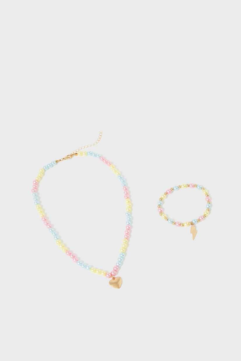 Детский набор украшений (ожерелье, браслет) RAINBOW BEADED JEWEL Accessorize OS 283057
Детский набор украшений (ожерелье, браслет) RAINBOW BEADED JEWEL Accessorize OS 283057