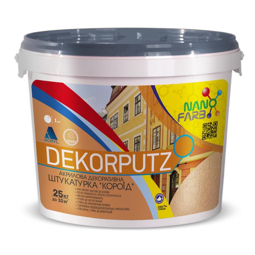 Акриловая декоративная штукатурка Dekorputz "Короед" D 2.0 Nano farb 25 кг (dp2)
Акриловая декоративная штукатурка Dekorputz "Короед" D 2.0 Nano farb 25 кг (dp2)