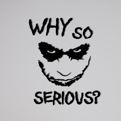 Деревянная картина - панно Герои кино и мультфильмов Joker "WHY so seriovs" 90х110 см
Деревянная картина - панно Герои кино и мультфильмов Joker "WHY so seriovs" 90х110 см