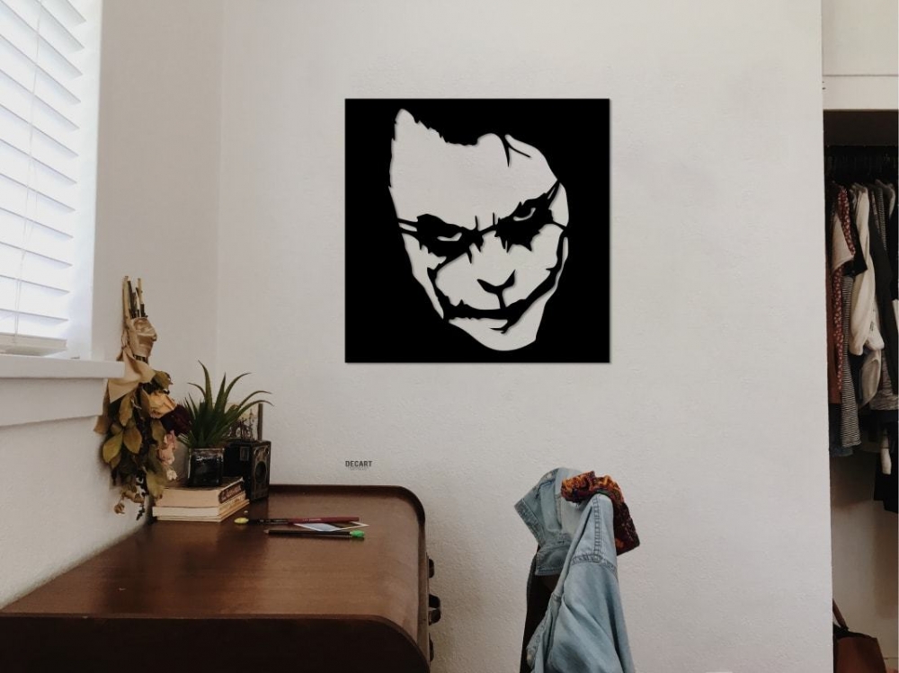 Деревянная картина - панно Герои кино и мультфильмов Joker Black Square 70х70 см
Деревянная картина - панно Герои кино и мультфильмов Joker Black Square 70х70 см