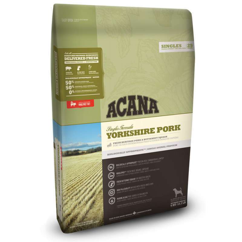 Корм для собак Acana Yorkshire Pork со вкусом свинины для собак всех пород, 6 кг a57260
Корм для собак Acana Yorkshire Pork со вкусом свинины для собак всех пород, 6 кг a57260