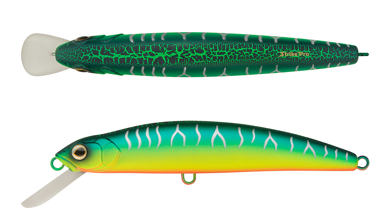 Воблер Минноу Strike Pro Musky Monster DM160, 160 мм, 58 гр, Загл. 1,5м.-3,0м., Плавающий, цвет: A223S-RP Pearl Mat Tiger, (MG-006F#A223S-RP) (121067)
Воблер Минноу Strike Pro Musky Monster DM160, 160 мм, 58 гр, Загл. 1,5м.-3,0м., Плавающий, цвет: A223S-RP Pearl Mat Tiger, (MG-006F#A223S-RP) (121067)