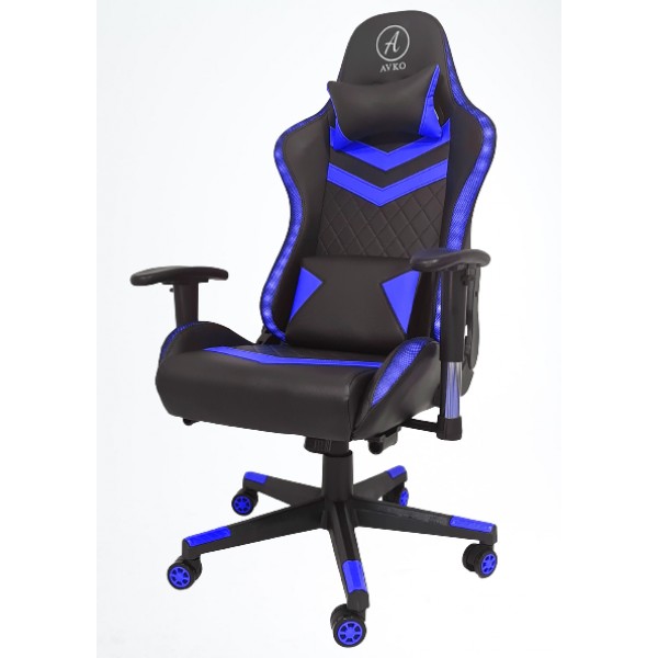 Кресло геймерское Avko Style AG70650 Blue из эко кожи с RGB подсветкой и механизмом качания TILT + пульт ДУ
Кресло геймерское Avko Style AG70650 Blue из эко кожи с RGB подсветкой и механизмом качания TILT + пульт ДУ