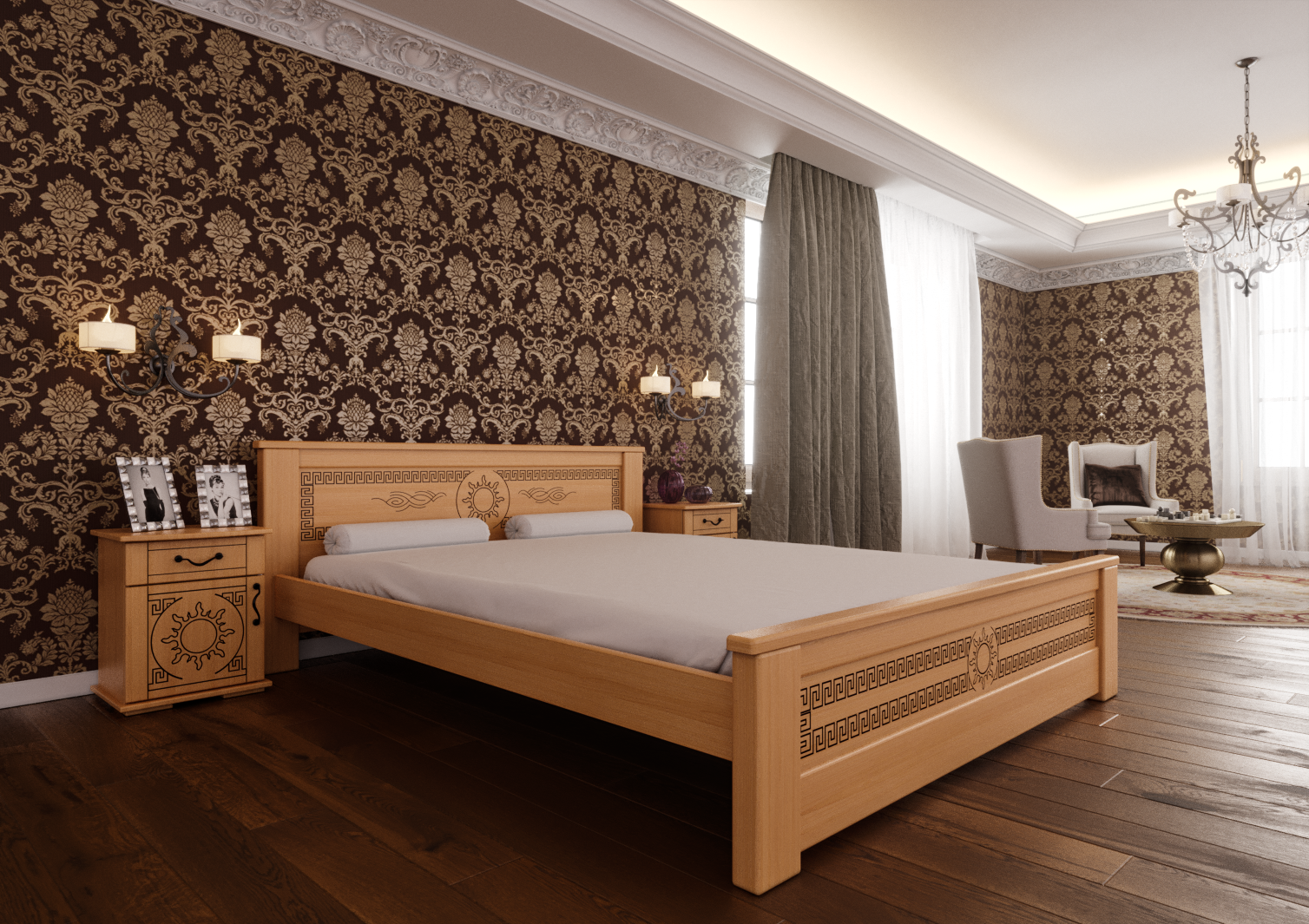 Кровать Элит ЧДК 90х200 лак Ольха + патина черный
Кровать Элит ЧДК 90х200 лак Ольха + патина черный