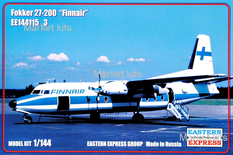 Пассажирский самолет Fokker 27-200 "Finnair" 1:144 Eastern Express (EE144115-03)
Пассажирский самолет Fokker 27-200 "Finnair" 1:144 Eastern Express (EE144115-03)