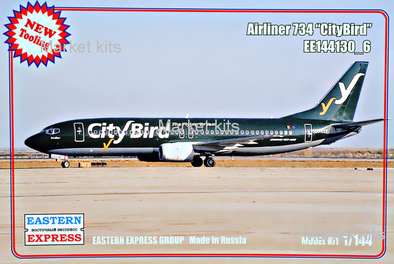 Пассажирський самолет Airliner-734 "CityBird" 1:144 Eastern Express (EE144130-06)
Пассажирський самолет Airliner-734 "CityBird" 1:144 Eastern Express (EE144130-06)