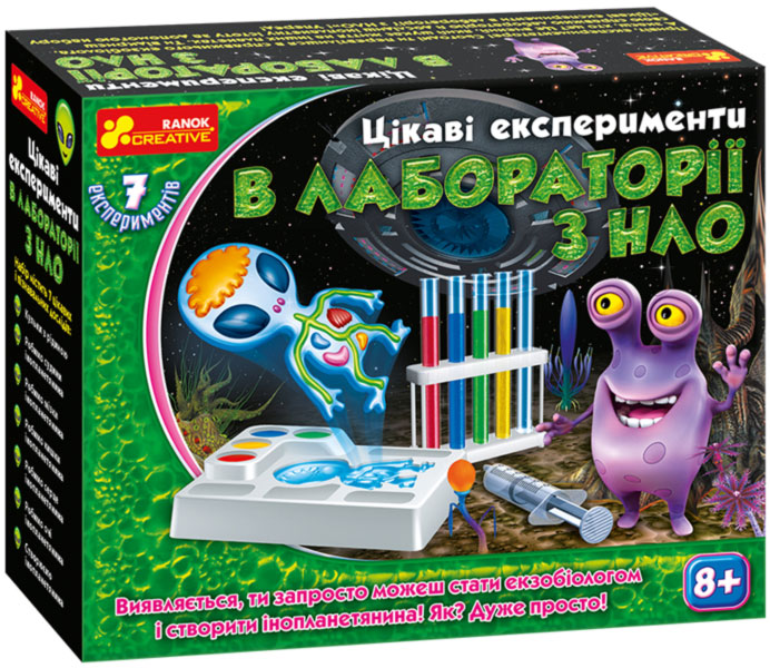 Набор для опытов Ranok-Creative Интересные опыты в лаборатории по НЛО (укр) (12114097У) (4823076137656)
Набор для опытов Ranok-Creative Интересные опыты в лаборатории по НЛО (укр) (12114097У) (4823076137656)