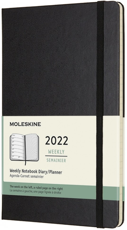 Щотижневик з місцем для записів Moleskine на 2022рік середній 13 х 21 см чорний
Щотижневик з місцем для записів Moleskine на 2022рік середній 13 х 21 см чорний