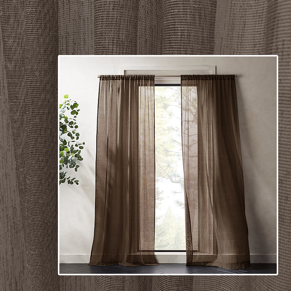 Легкие шторы из льна Adagio Windows Decor L062b в коричневом цвете 150х270-2 шт для карниза-трубки
Легкие шторы из льна Adagio Windows Decor L062b в коричневом цвете 150х270-2 шт для карниза-трубки