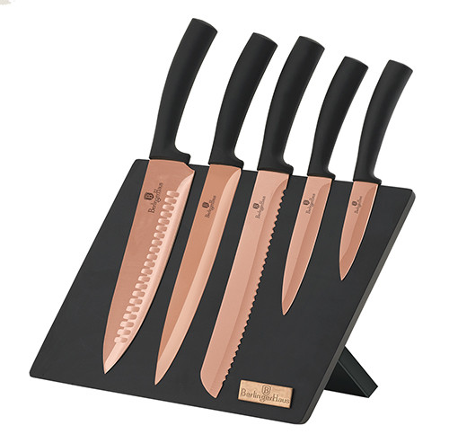 Набор ножей на магнитной подставке Berlinger Haus Metallic Line Rose Gold Edition BH-2609 6 предметов
Набор ножей на магнитной подставке Berlinger Haus Metallic Line Rose Gold Edition BH-2609 6 предметов