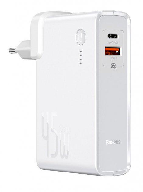 Зарядное устройство Baseus Power Station 2 in 1 45W + Cable Type-C to Type-C 60W White (PPNLD-C02)
Зарядное устройство Baseus Power Station 2 in 1 45W + Cable Type-C to Type-C 60W White (PPNLD-C02)