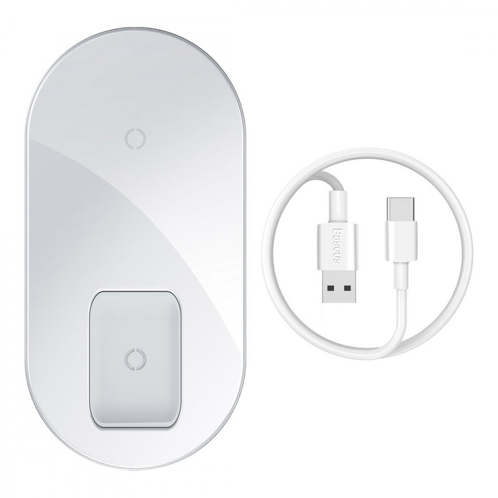 БЗУ Baseus Simple 2in1 Wireless Charger Pro Edition 15W (WXJK-C02)для Зарядные устройства Белый
БЗУ Baseus Simple 2in1 Wireless Charger Pro Edition 15W (WXJK-C02)для Зарядные устройства Белый