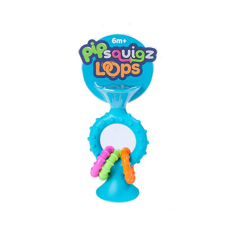 Сенсорная погремушка-присоска прорезыватель для зубов Fat Brain Toys PipSquigz Loops (синяя) (FA165-2)
Сенсорная погремушка-присоска прорезыватель для зубов Fat Brain Toys PipSquigz Loops (синяя) (FA165-2)