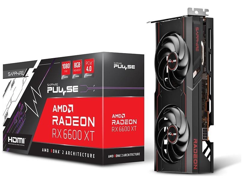 Sapphire PCI-Ex Radeon RX 6600 XT Pulse 8G W/BP 8GB GDDR6 (128bit) (1 x HDMI, 3 x DisplayPort) (11309-03-20G)
Sapphire PCI-Ex Radeon RX 6600 XT Pulse 8G W/BP 8GB GDDR6 (128bit) (1 x HDMI, 3 x DisplayPort) (11309-03-20G)