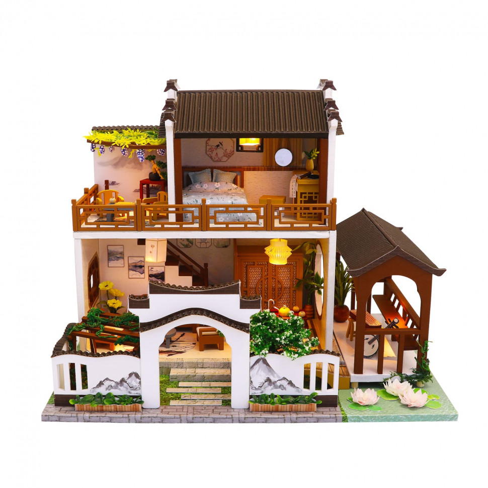 3D Интерьерный конструктор DIY House Румбокс Hongda Craft "Moonlihgt Over The Lotus Pond" Китай (без купола)
3D Интерьерный конструктор DIY House Румбокс Hongda Craft "Moonlihgt Over The Lotus Pond" Китай (без купола)