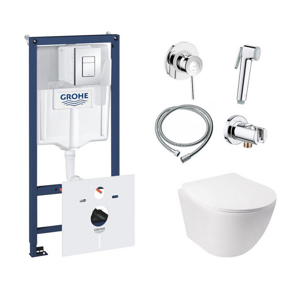 Комплект инсталляция Grohe Rapid SL 38827000 + унитаз с сиденьем Qtap Jay QT07335176W + набор для гигиенического душа со смесителем Grohe BauClassic 111048
Комплект инсталляция Grohe Rapid SL 38827000 + унитаз с сиденьем Qtap Jay QT07335176W + набор для гигиенического душа со смесителем Grohe BauClassic 111048