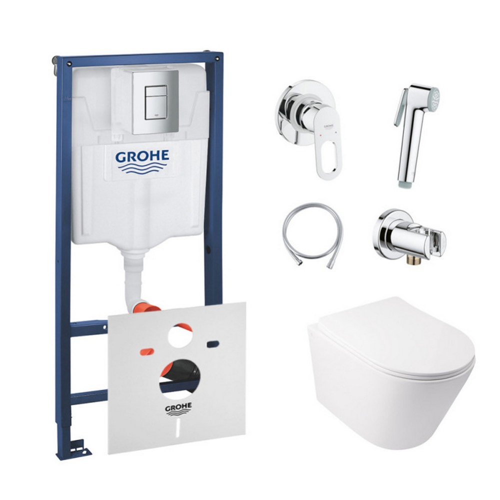 Комплект инсталляция Grohe Rapid SL 38772001 + унитаз с сиденьем Qtap Swan QT16335178W + набор для гигиенического душа со смесителем Grohe BauLoop 111042
Комплект инсталляция Grohe Rapid SL 38772001 + унитаз с сиденьем Qtap Swan QT16335178W + набор для гигиенического душа со смесителем Grohe BauLoop 111042