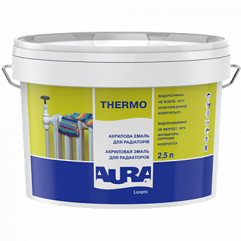 Акриловая водоразбавимая глянцевая эмаль для радиаторов Aura Thermo 0.75л белая
Акриловая водоразбавимая глянцевая эмаль для радиаторов Aura Thermo 0.75л белая