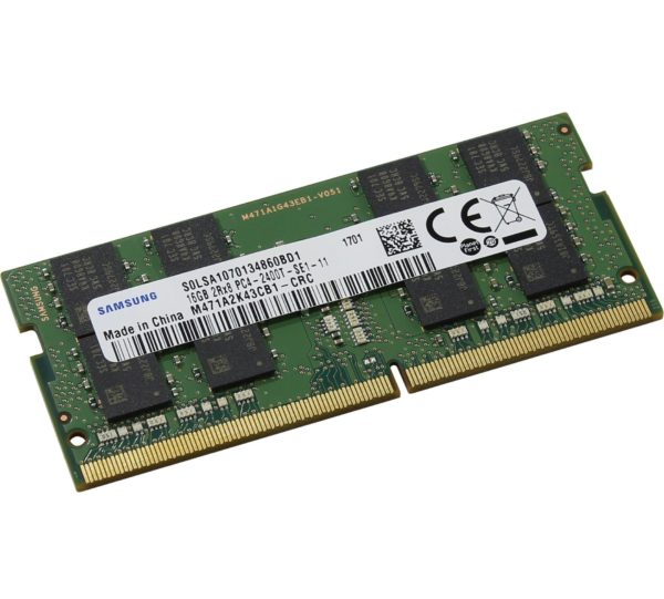 пам'ять SO-DIMM DDR4 16GB SAMSUNG ORIGINAL 2400 MHz, CL17, 1.2 V (M471A2K43CB1-CRC)
пам'ять SO-DIMM DDR4 16GB SAMSUNG ORIGINAL 2400 MHz, CL17, 1.2 V (M471A2K43CB1-CRC)