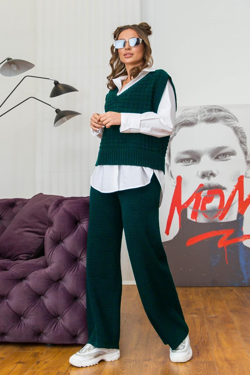 Fashions • Костюм вязаныи женскии брючныи Molli Fashions - изумрудный (8275-гу, Fashions • Костюм вязаныи женскии брючныи Molli Fashions 44-48 изумрудный (8275-гу)
Fashions • Костюм вязаныи женскии брючныи Molli Fashions - изумрудный (8275-гу, Fashions • Костюм вязаныи женскии брючныи Molli Fashions 44-48 изумрудный (8275-гу)
