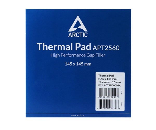 Термопрокладка Arctic Thermal Pad 145 мм х 145 мм х 0,5 мм 6 w/mk синяя ACTPD00004A
Термопрокладка Arctic Thermal Pad 145 мм х 145 мм х 0,5 мм 6 w/mk синяя ACTPD00004A