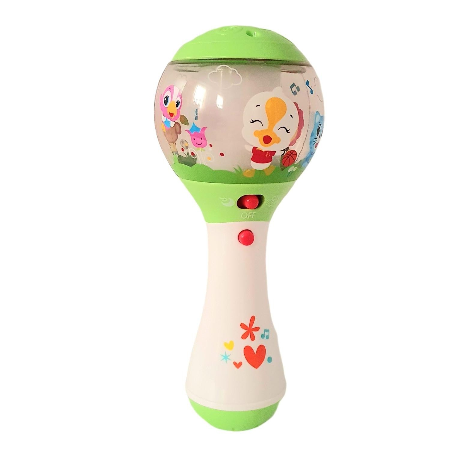 Погремушка музыкальная Hola Toys 2 режима, подсветка, мелодии, колыбельная, зеленая (3125)
Погремушка музыкальная Hola Toys 2 режима, подсветка, мелодии, колыбельная, зеленая (3125)