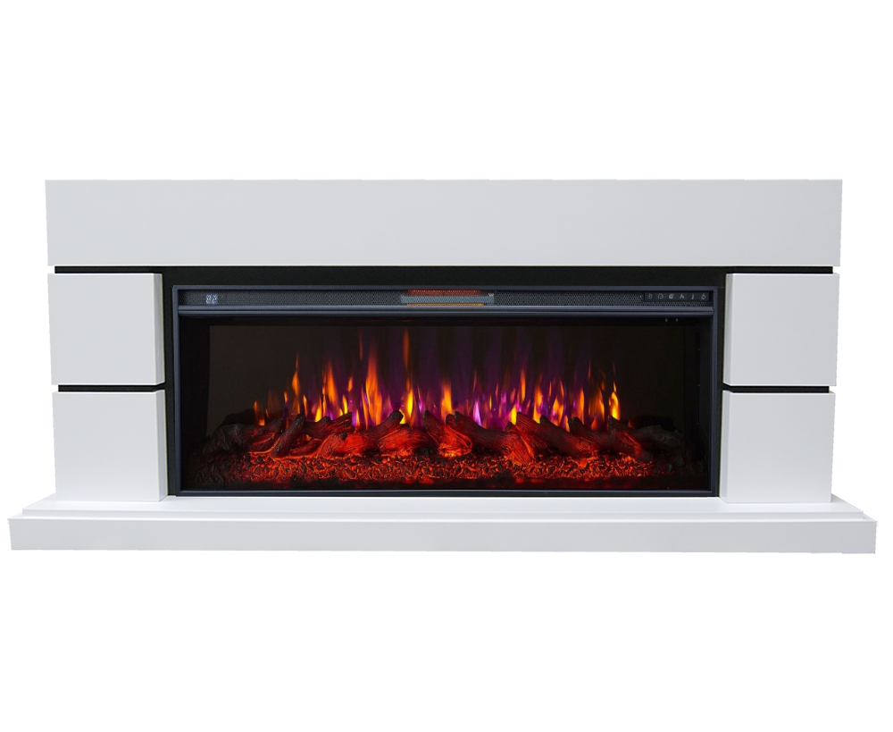 Современный каминокомплект Fireplace Лос-Анджелес Белый с эффектом живого огня со звуком и обогревом 
Современный каминокомплект Fireplace Лос-Анджелес Белый с эффектом живого огня со звуком и обогревом