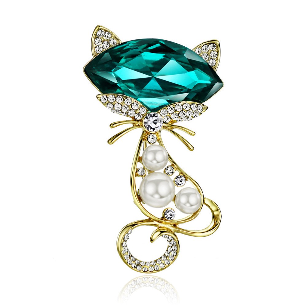 Брошь женская BROCHE бижутерия с искусственным жемчугом Животные Хитрый кот зелёная BRBF111975 
Брошь женская BROCHE бижутерия с искусственным жемчугом Животные Хитрый кот зелёная BRBF111975
