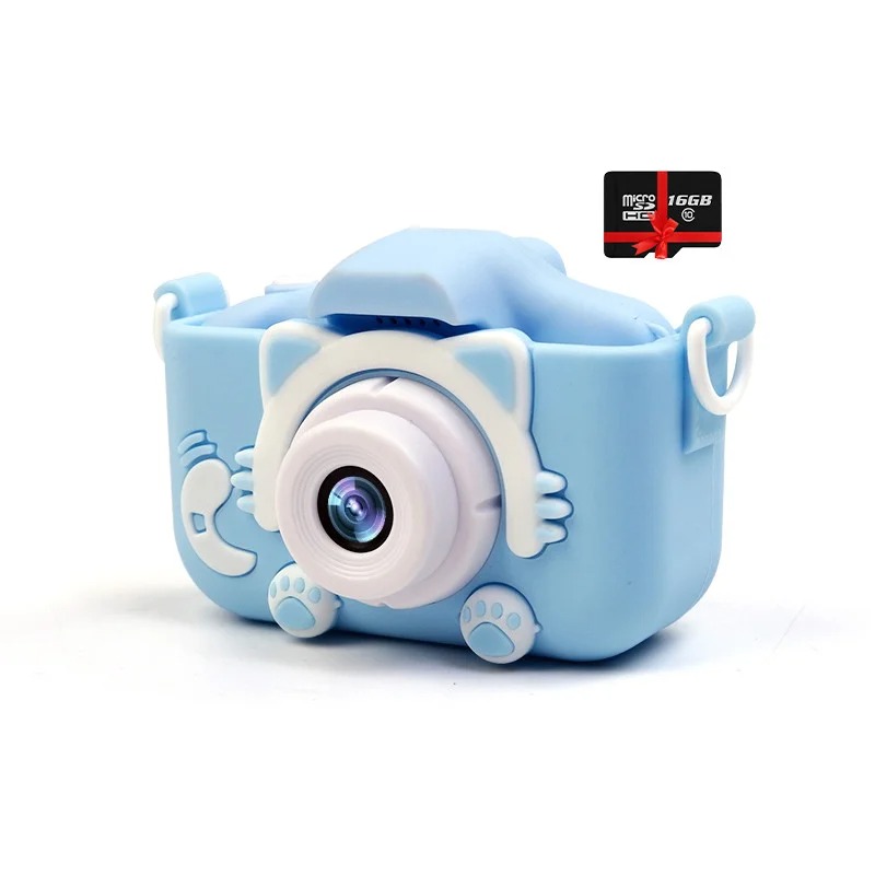 Детский цифровой фотоаппарат Smart kids Котик на две камеры с 2" экраном с встроенными играми Голубой+подарок карта памяти 16GB
Детский цифровой фотоаппарат Smart kids Котик на две камеры с 2" экраном с встроенными играми Голубой+подарок карта памяти 16GB