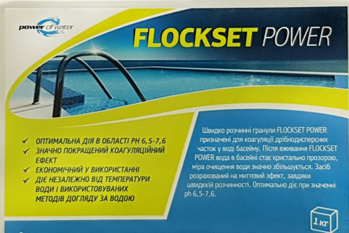 Флокулянт в картриджах Flockset Power 1 кг. Коагуляция мелкодисперсных частиц Power of Water
Флокулянт в картриджах Flockset Power 1 кг. Коагуляция мелкодисперсных частиц Power of Water