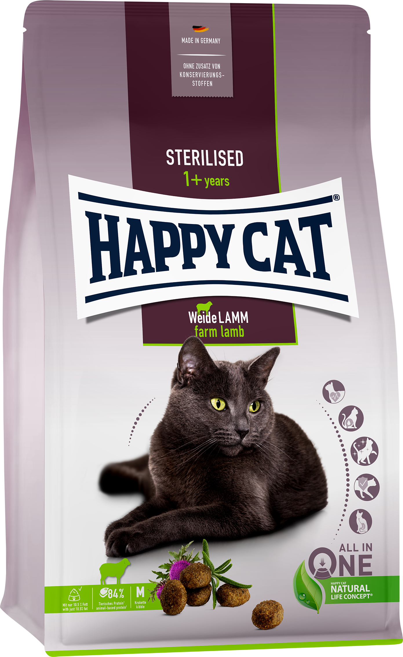 Сухой корм Happy Cat Sterilised Weide Lamm для взрослых стерилизованных кошек со вкусом ягненка 10 кг (70586 / 4001967140712)
Сухой корм Happy Cat Sterilised Weide Lamm для взрослых стерилизованных кошек со вкусом ягненка 10 кг (70586 / 4001967140712)