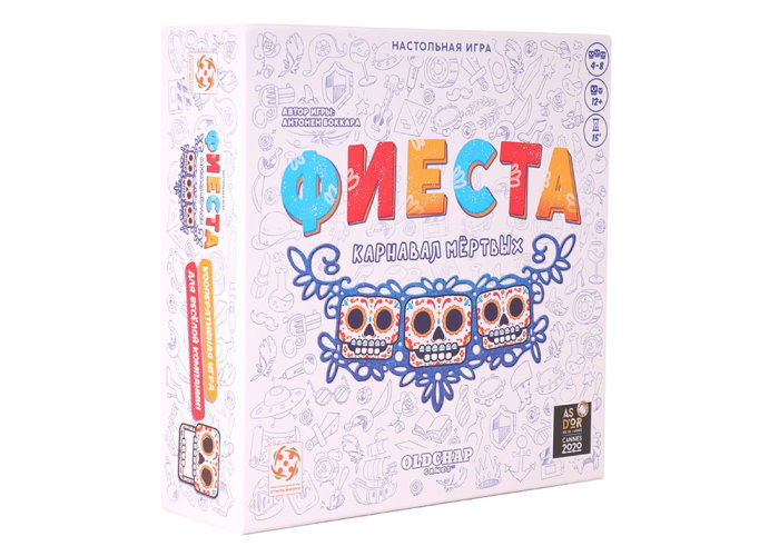 Настольная игра Стиль жизни Фиеста. Карнавал мёртвых (Fiesta de los Muertos) (ФКМ001)
Настольная игра Стиль жизни Фиеста. Карнавал мёртвых (Fiesta de los Muertos) (ФКМ001)
