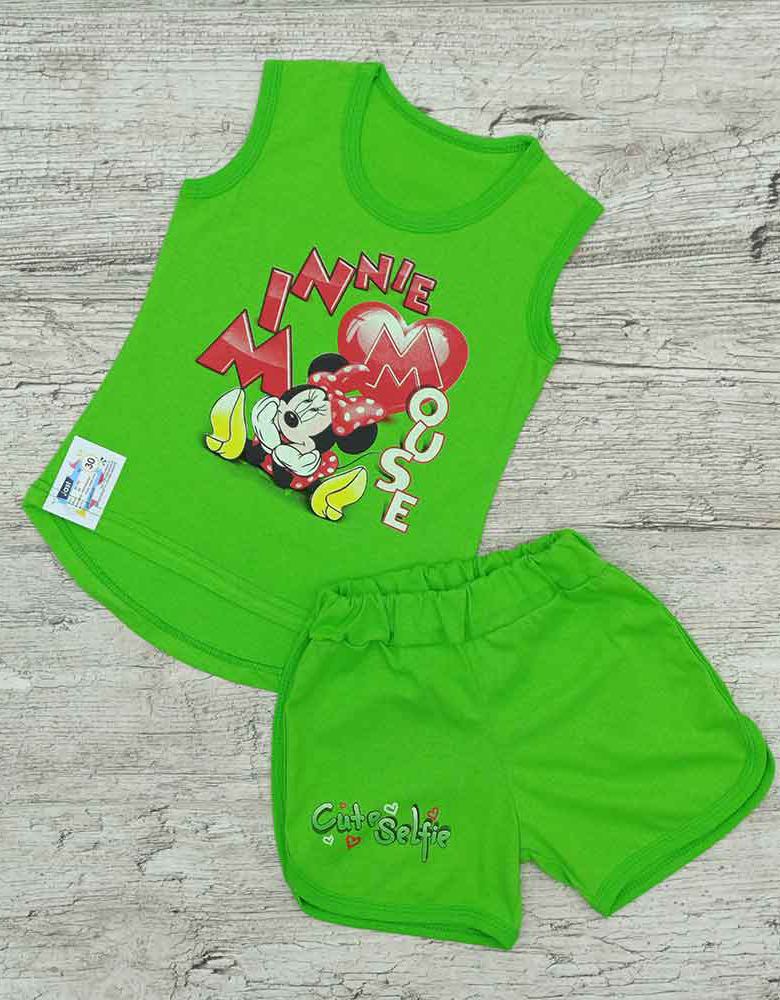 Комплект майка шорти для дівчинки салатові Minnie Mouse 00149, 122-134 см. (7-8 років)
Комплект майка шорти для дівчинки салатові Minnie Mouse 00149, 122-134 см. (7-8 років)